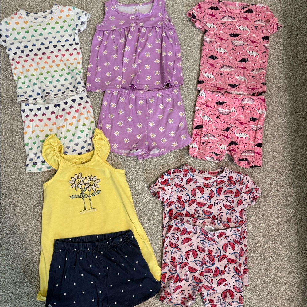GAP Kids Pajama Short Bundle- 5 Sets size 2T